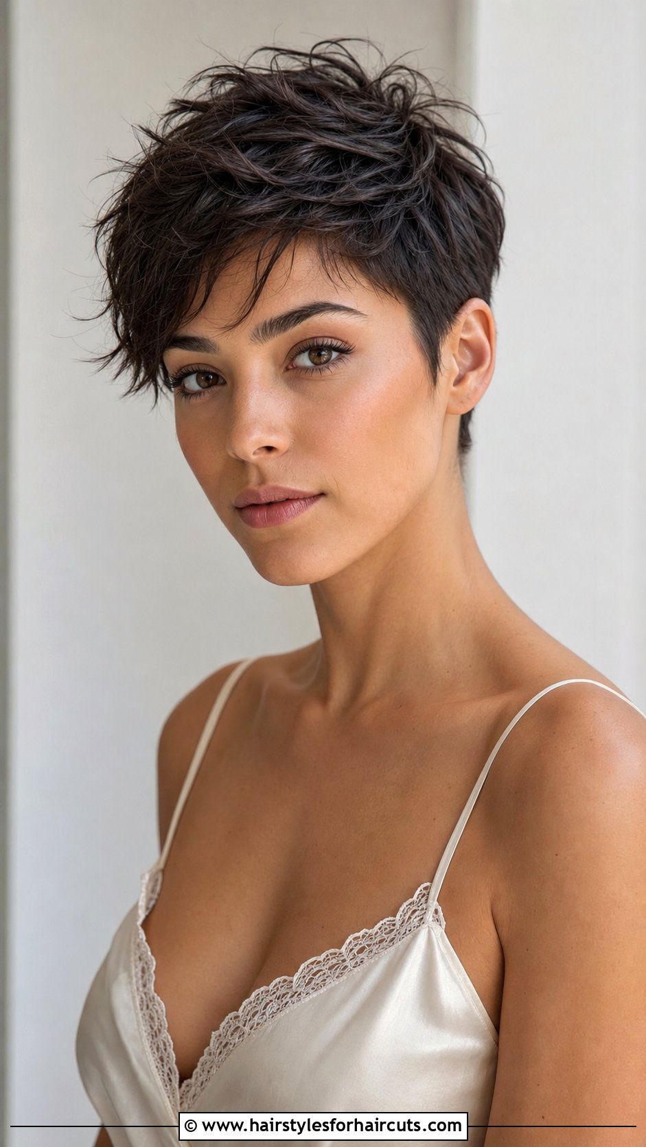 Piecey Pixie Cut - 25 haircuts model - 25 haircuts model