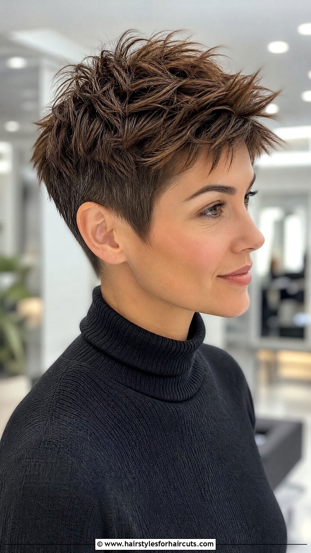 Piecey Pixie Winter Haircut - 25 winter haircuts - 25 winter haircuts