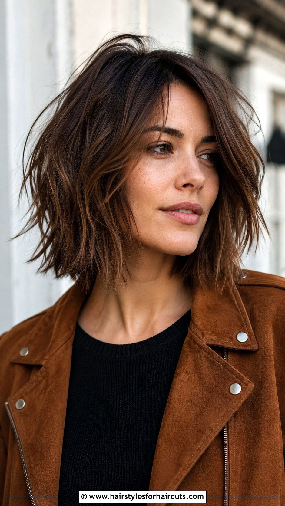 Piecey Textured Lob Haircut - 25 hair thinning hairstyles - 25 hair thinning hairstyles