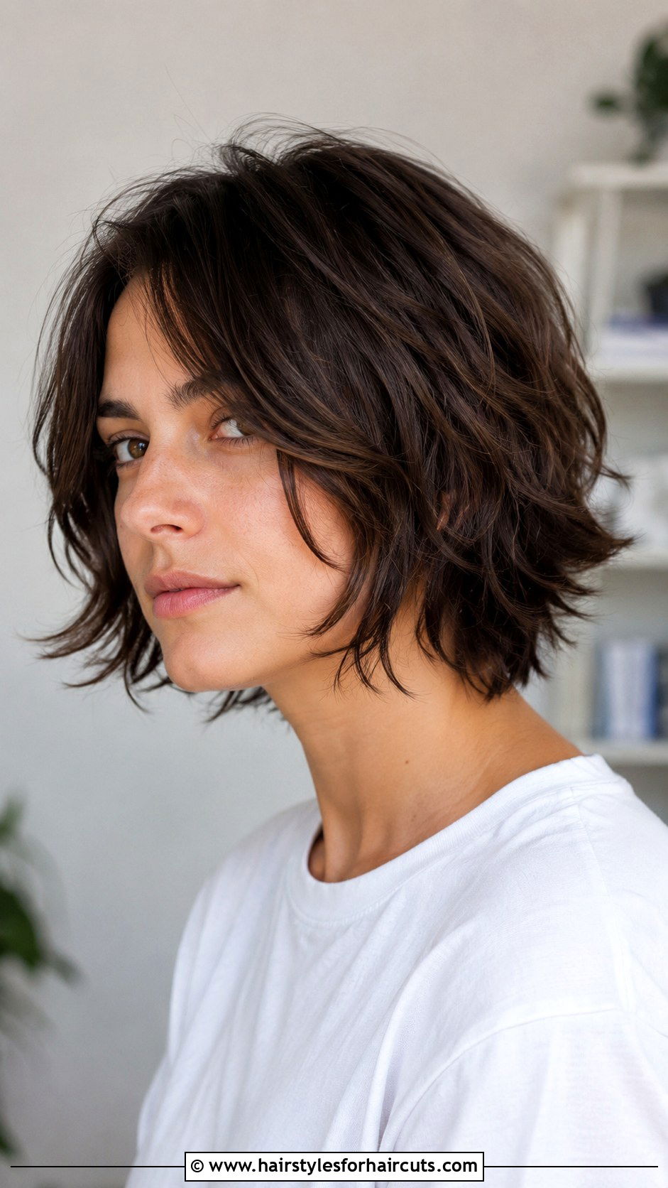 Piecey Textured Medium Cut - 25 thick hair low maintenance medium length hairstyles - 25 thick hair low maintenance medium length hairstyles