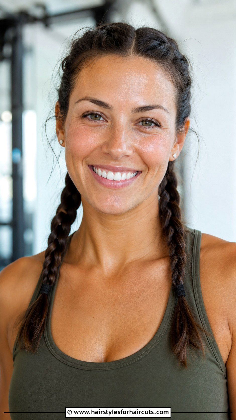 Pigtail Braids - 25 gym hairstyles - 25 gym hairstyles
