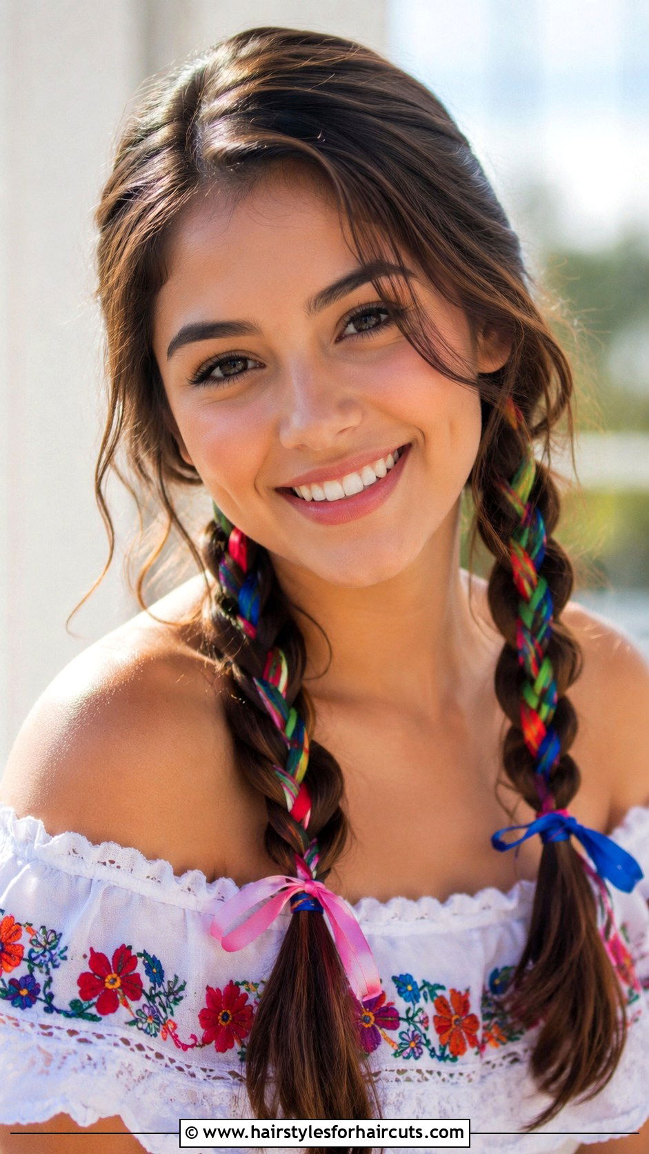 Pigtail With Ribbon - 25 long hair pigtail hairstyles - 25 long hair pigtail hairstyles