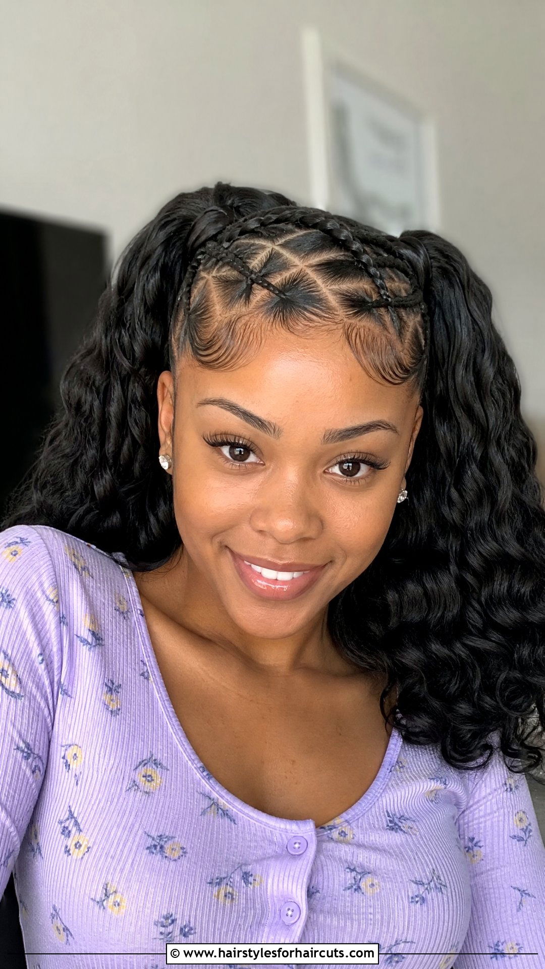 Pigtails With Criss Cross Edges - 25 edges hairstyles - 25 edges hairstyles