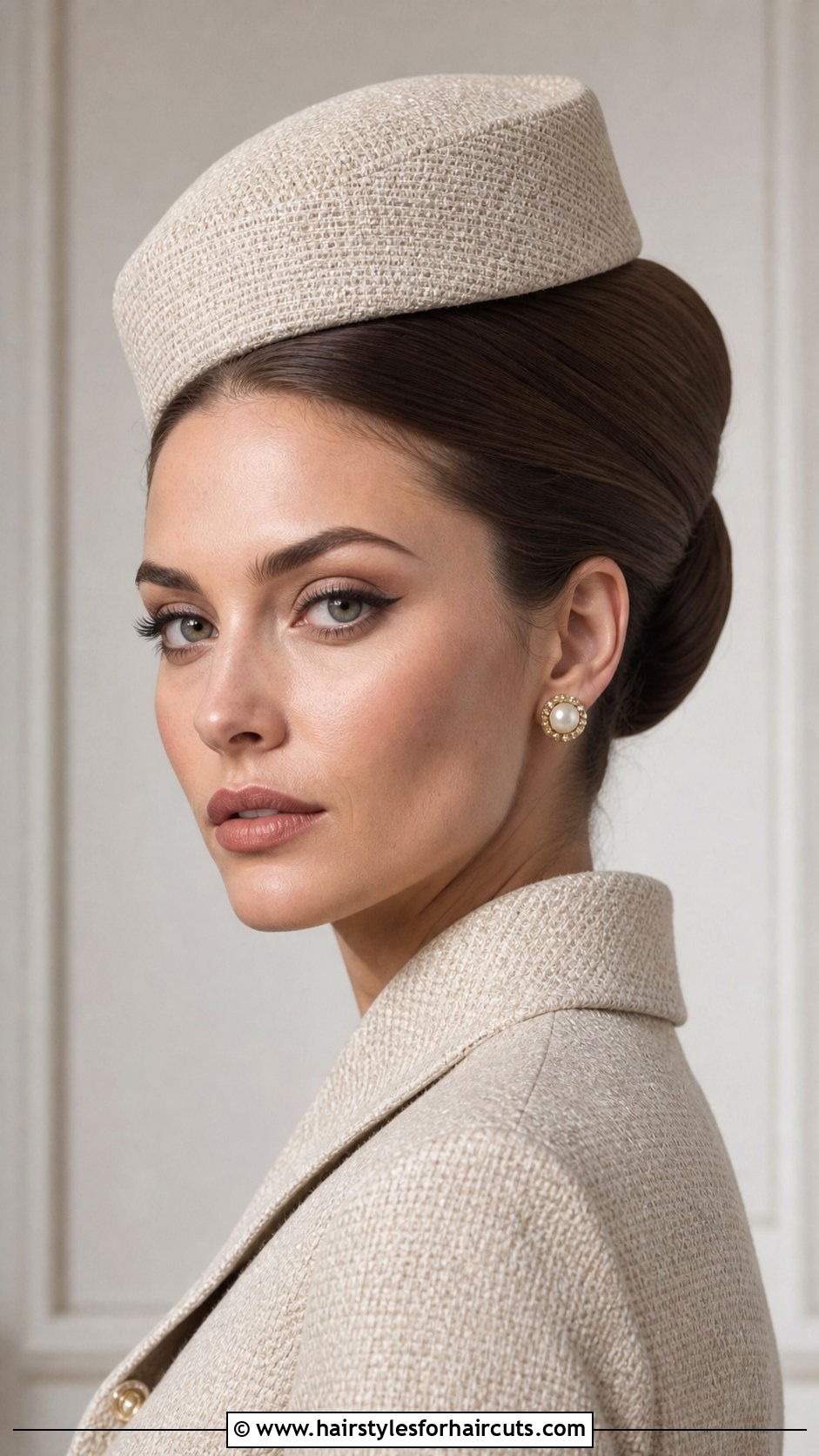 Pillbox Hat Hairstyle - 25 hairstyles in the 60s - 25 hairstyles in the 60s