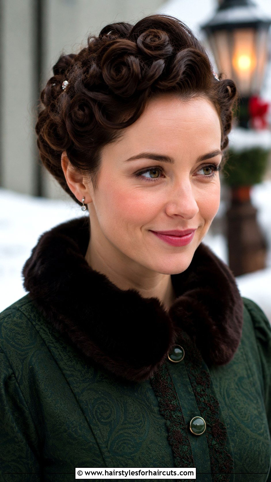 Pin Curl Updo - 25 hair 50s poodle skirt hairstyles - 25 hair 50's poodle skirt hairstyles