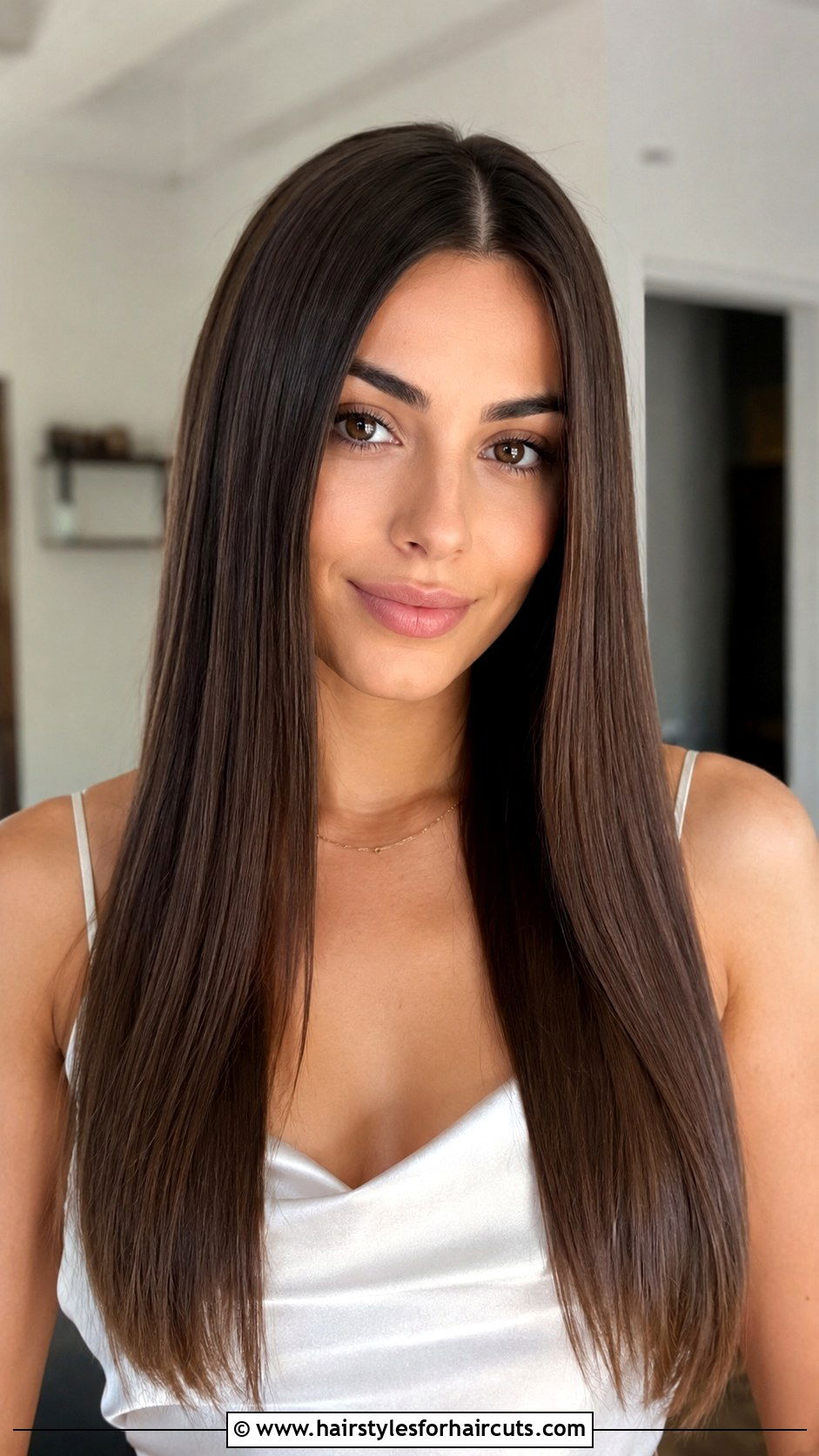 Pin Straight Hair With Middle Part - 25 straightening hairstyles - 25 straightening hairstyles