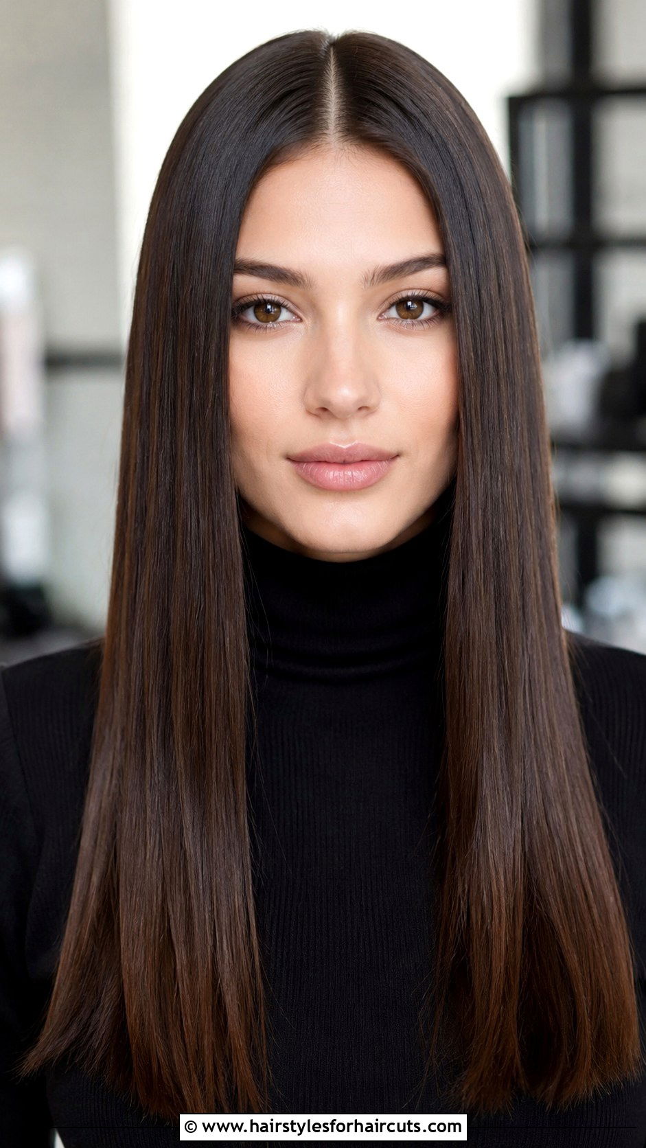 Pin Straight Middle Part - 25 court hairstyles - 25 court hairstyles