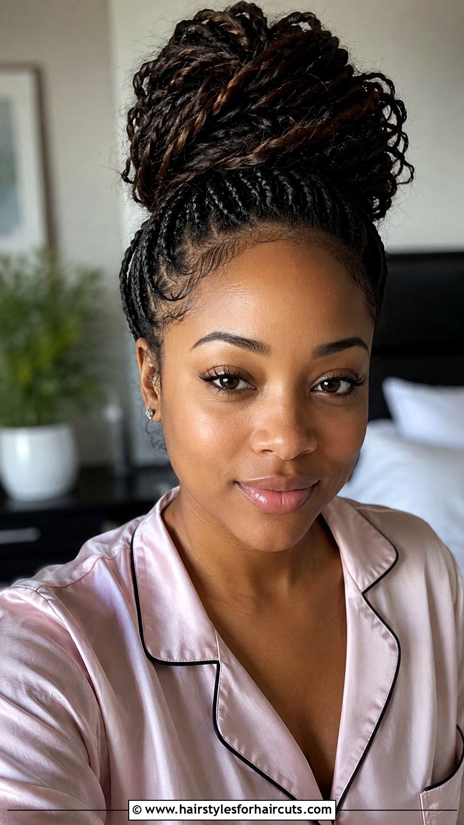 Pineapple Twist Updo - 25 easy twist hairstyles for black hair - 25 easy twist hairstyles for black hair