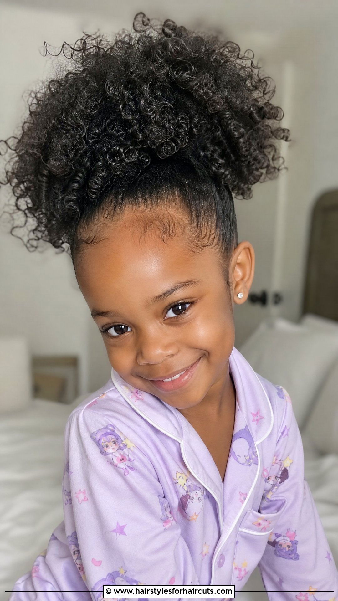 Pineapple Updo - 25 natural hair little black girl hairstyles - 25 natural hair little black girl hairstyles
