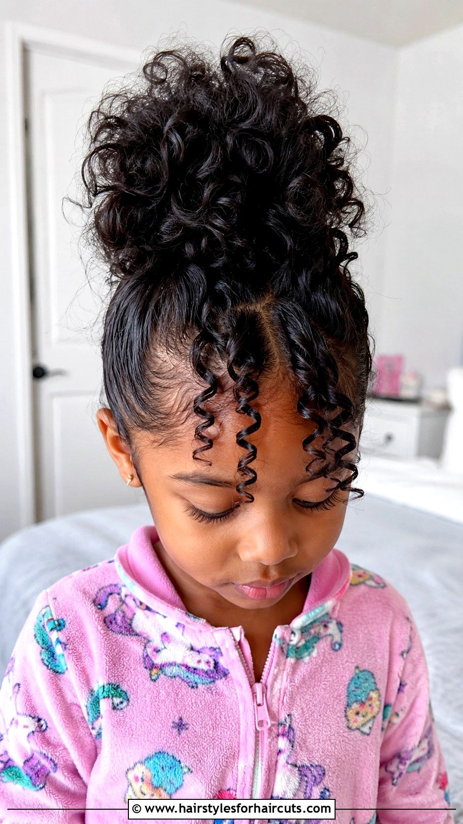Pineapple Updo Bun - 25 bun hairstyles for black hair little girl - 25 bun hairstyles for black hair little girl