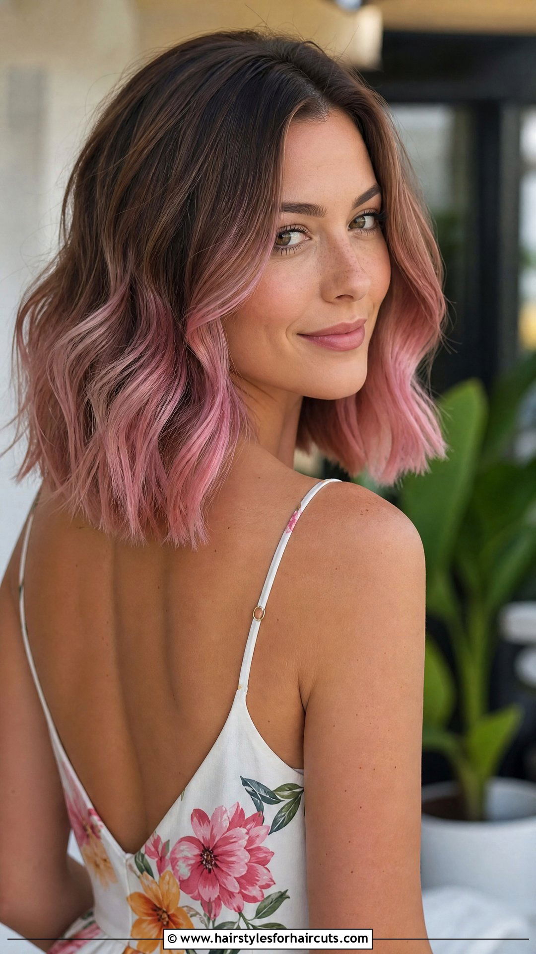 Pink Balayage Shoulder Length Hair - 25 pink hairstyles for medium hair - 25 pink hairstyles for medium hair
