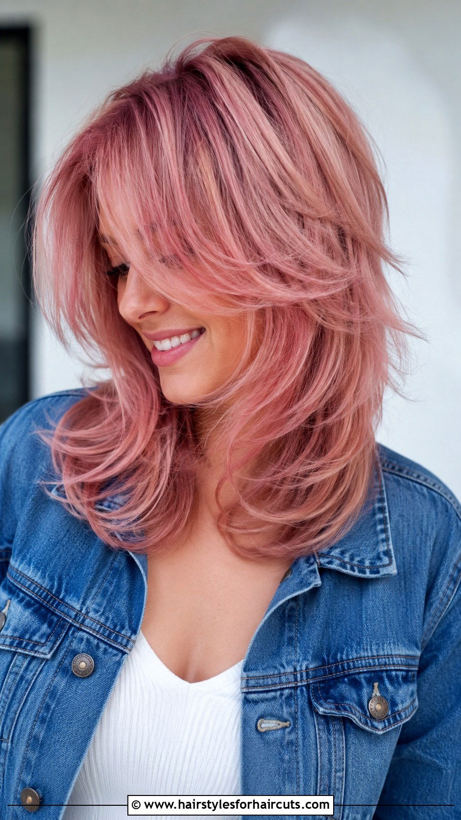 Pink Layered Haircut - 25 cute hairstyles for pink hair - 25 cute hairstyles for pink hair