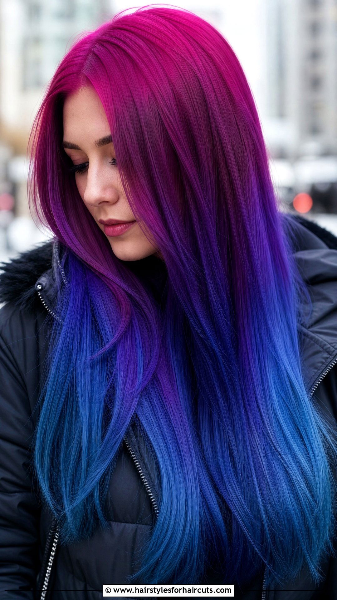Pink To Blue Ombre Long Hair - 25 pink and blue hairstyles - 25 pink and blue hairstyles