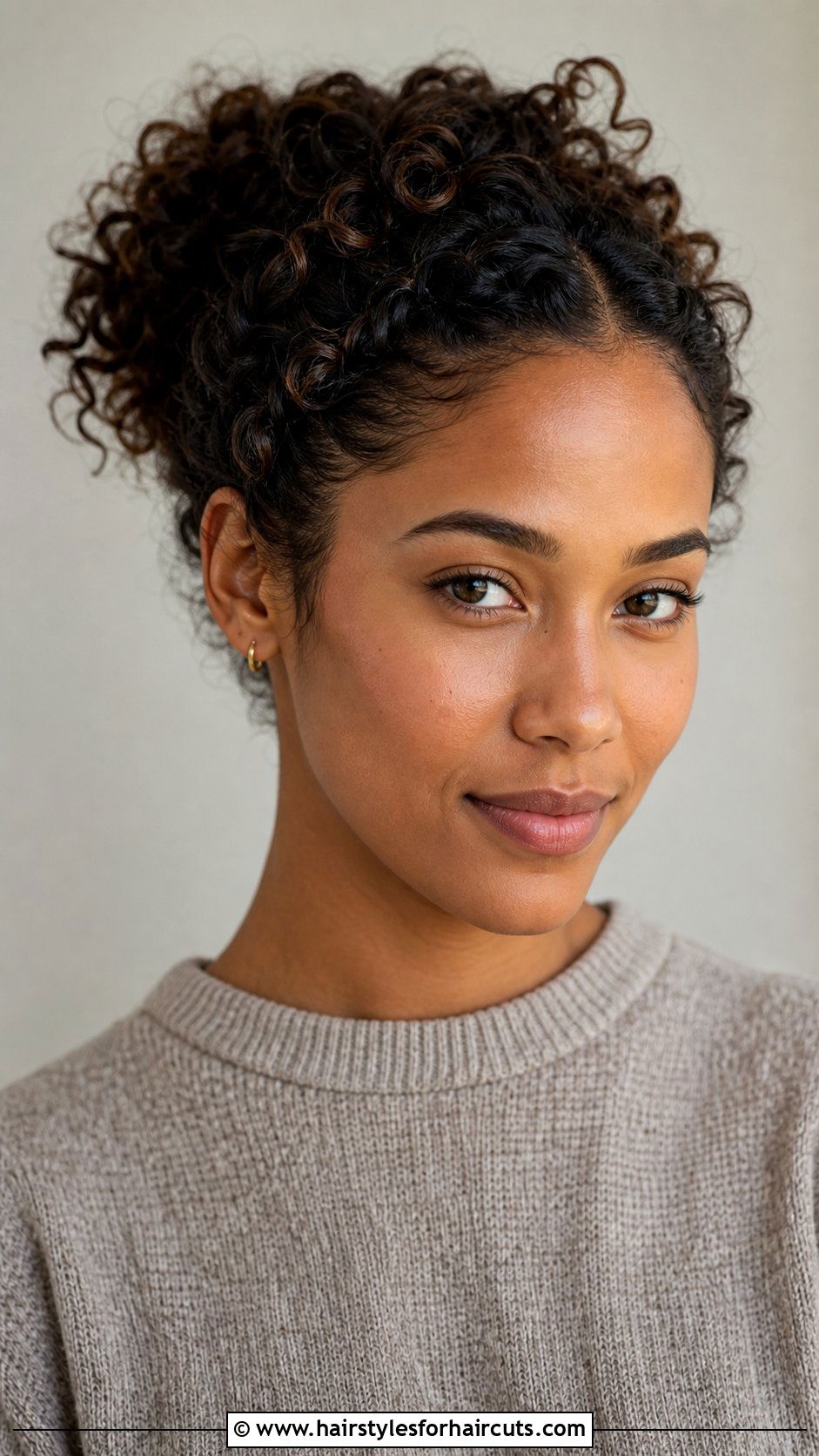 Pinned Back Curly Hair - 25 interview hairstyles for curly hair - 25 interview hairstyles for curly hair