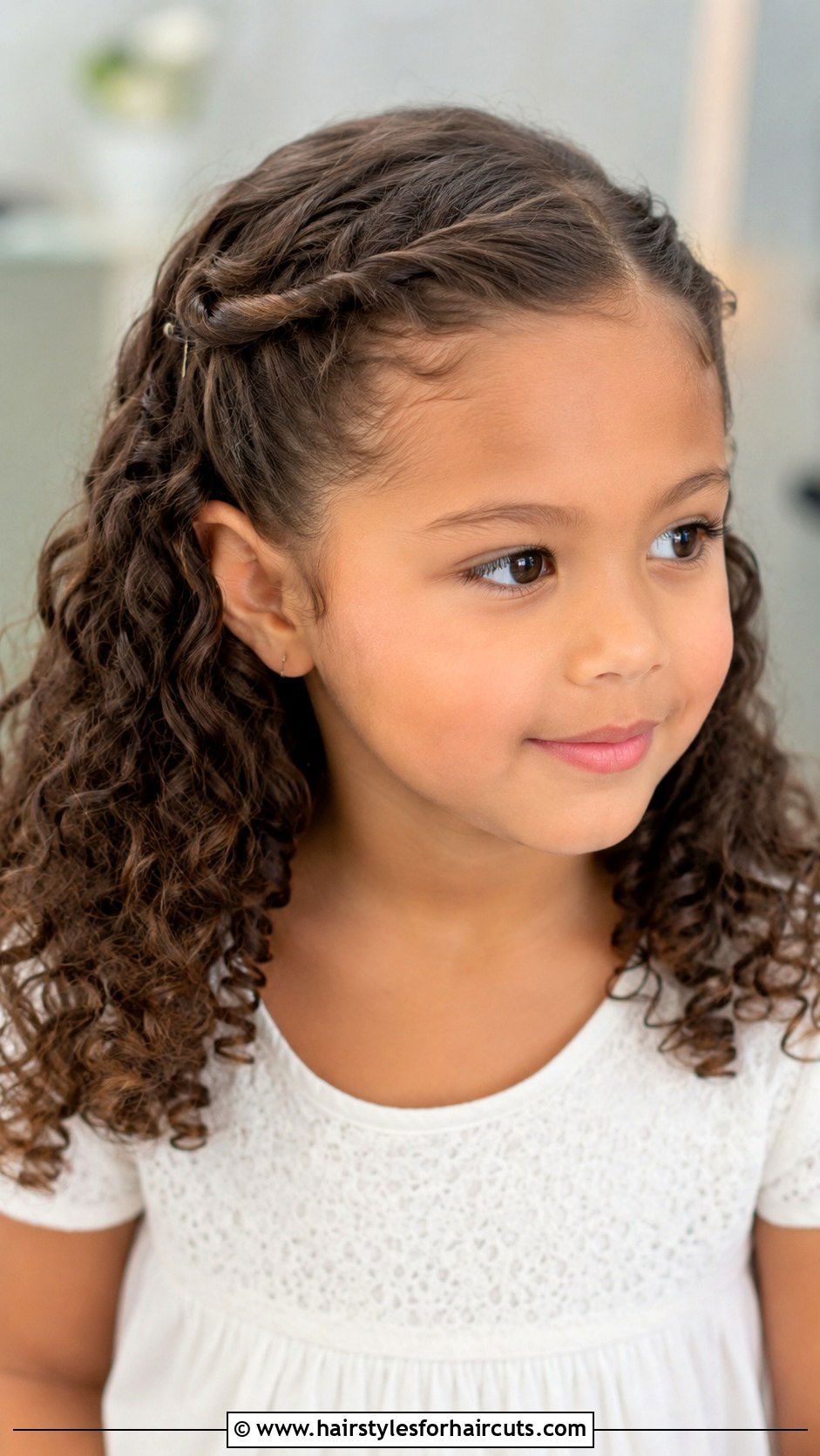 Pinned Back Medium Curly Hair - 25 curly hairstyles for girls with medium hair - 25 curly hairstyles for girls with medium hair