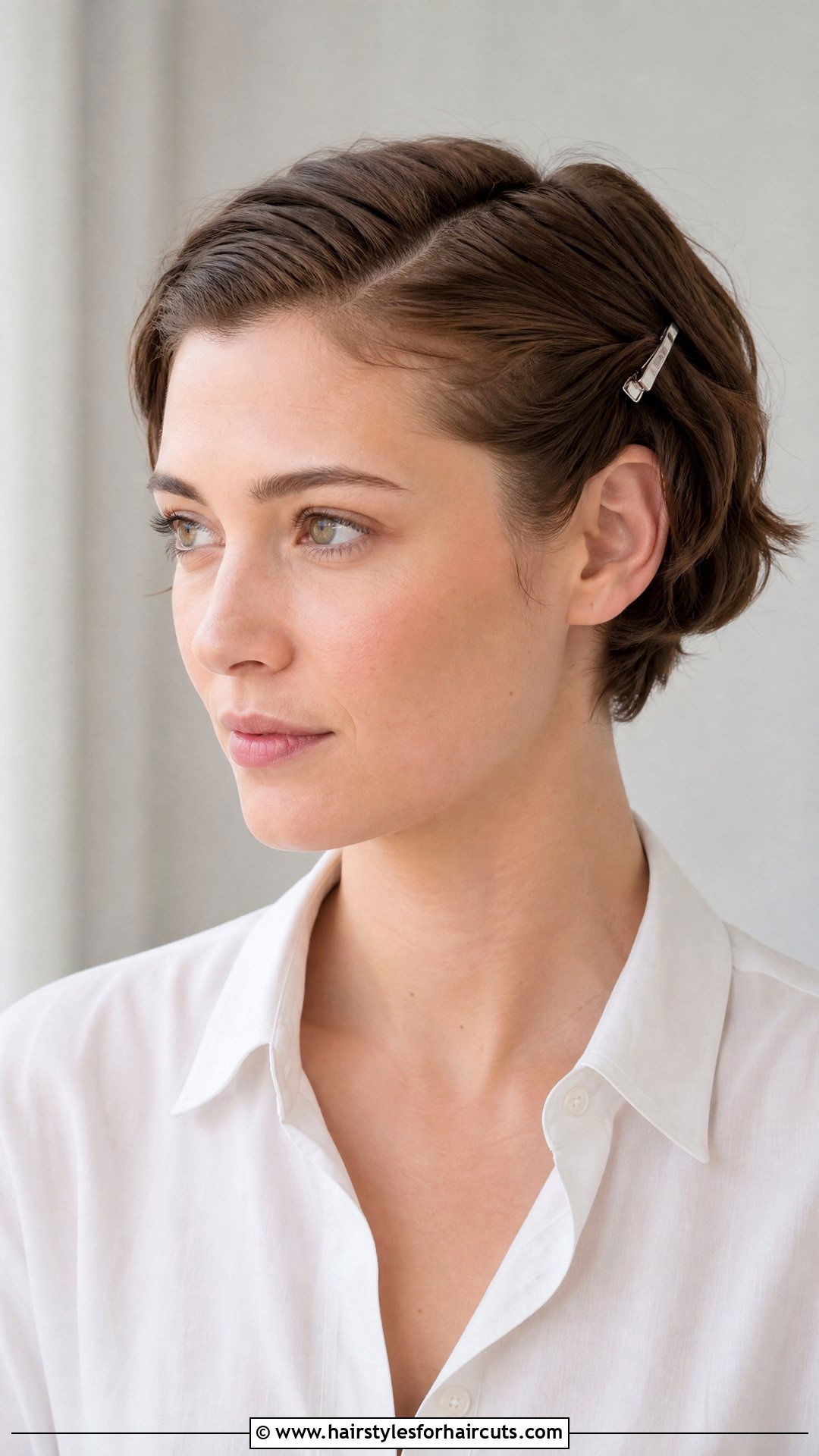 Pinned Back Short Hair - 25 vacation hairstyles for short hair - 25 vacation hairstyles for short hair