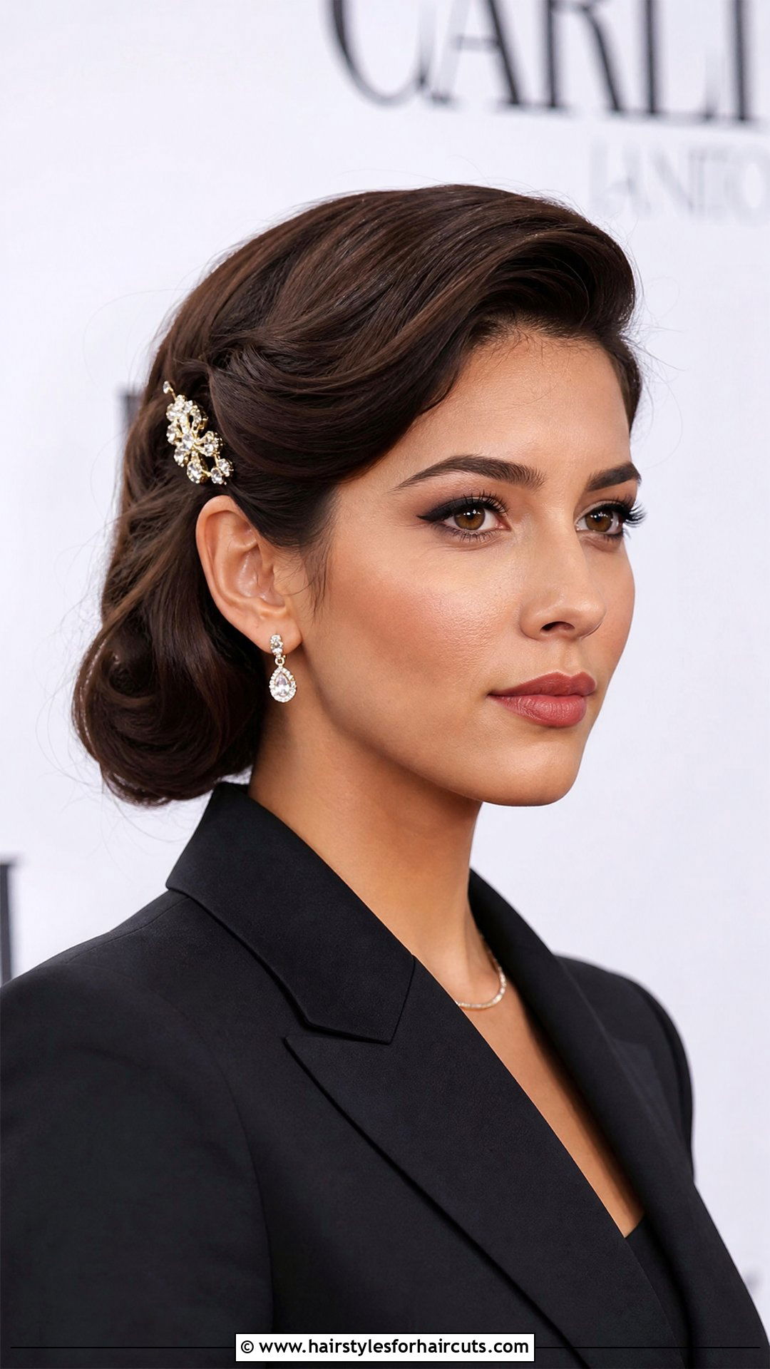 Pinned Back Side Part - 25 formal hairstyles for thin hair - 25 formal hairstyles for thin hair