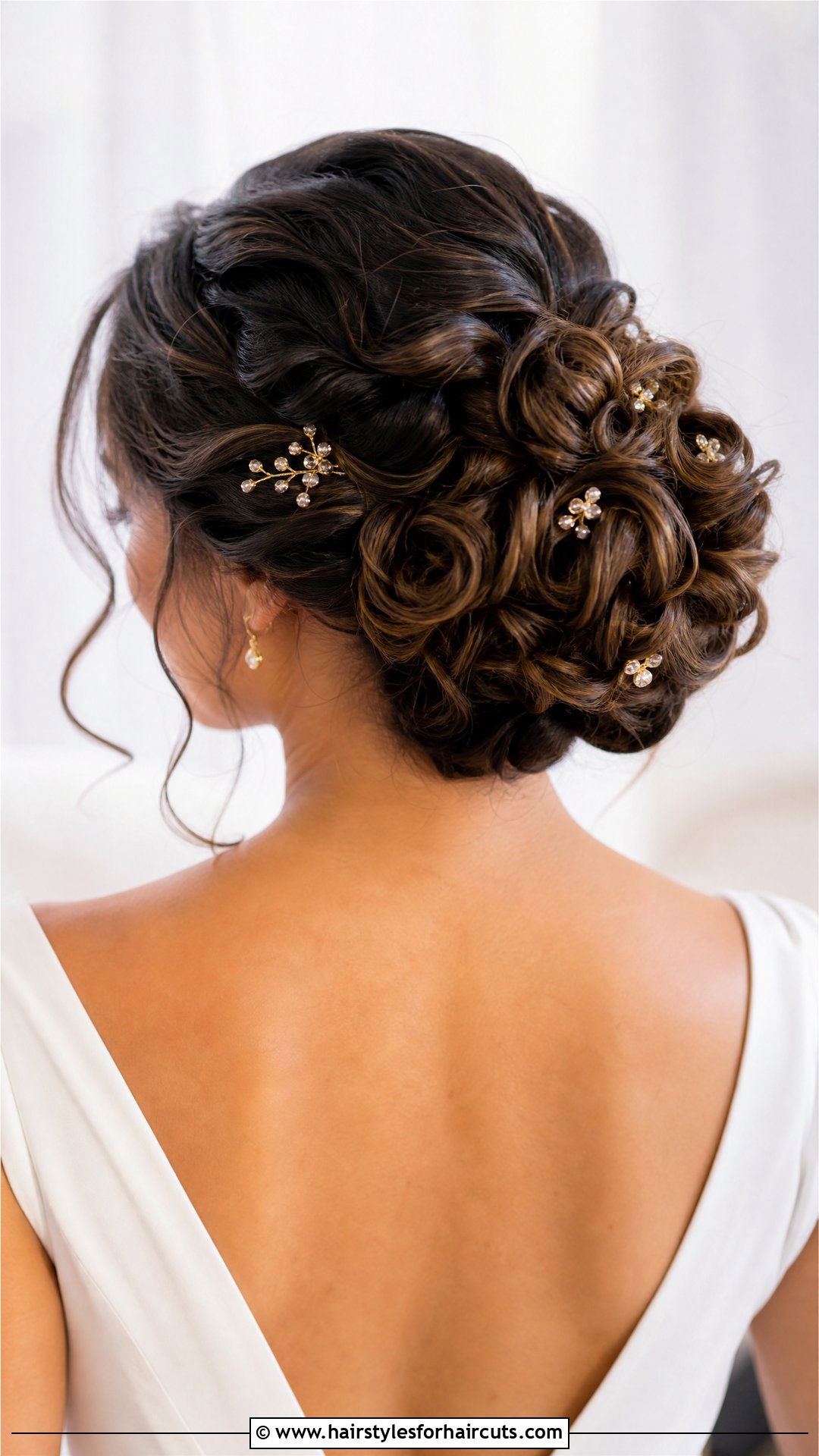 Pinned Curly Wedding Hairstyle - 25 wedding hairstyles for thick curly hair - 25 wedding hairstyles for thick curly hair