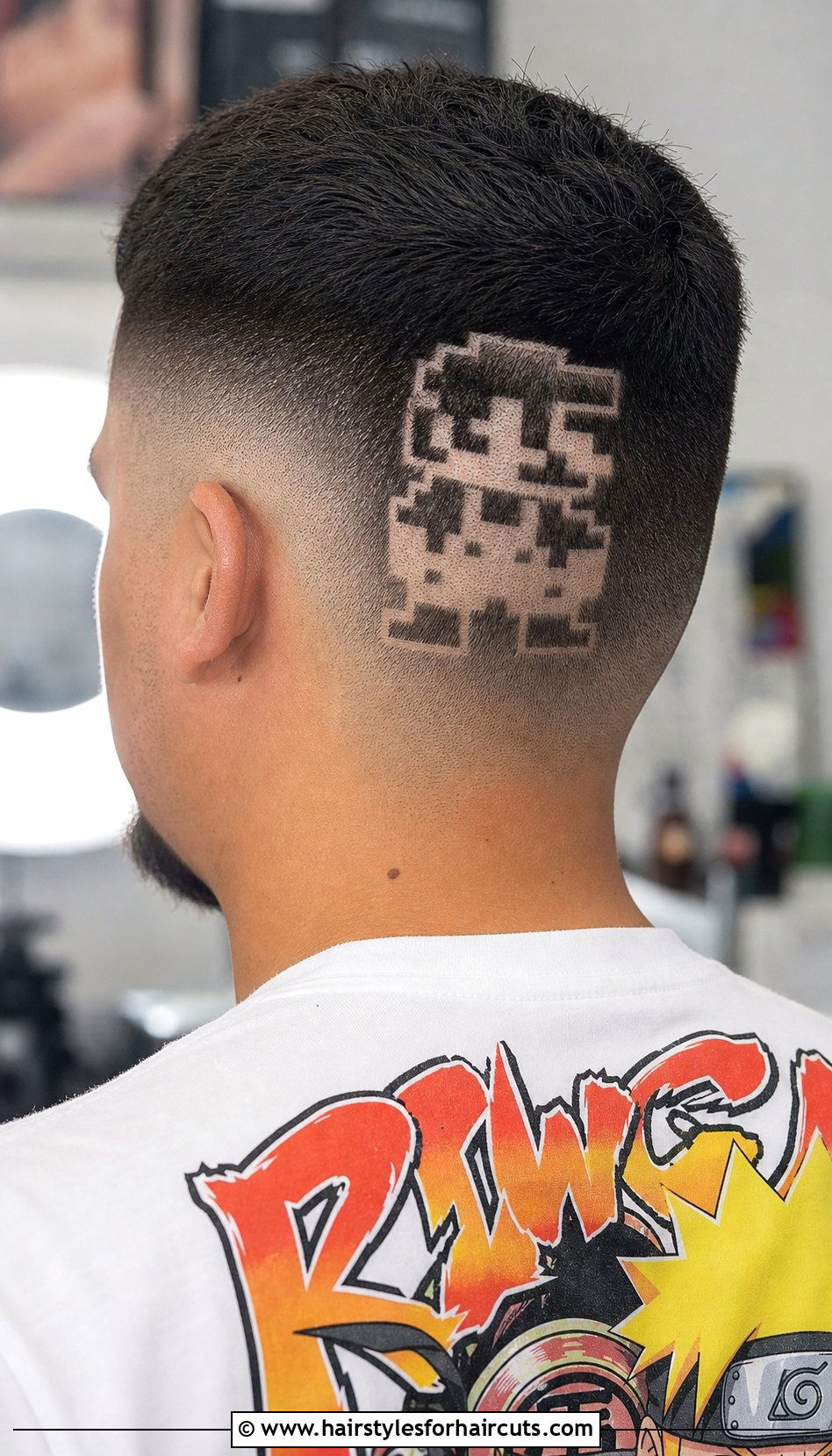 Pixelated Hair Tattoo - 25 weirdest haircuts - 25 weirdest haircuts