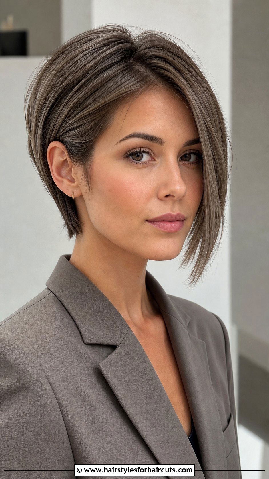 Pixie Bob With Ash Brown - 25 haircuts and colour - 25 haircuts and colour