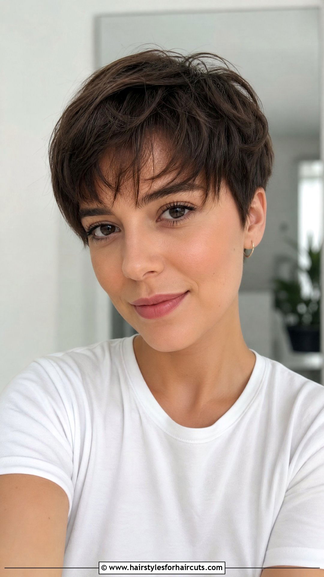 Pixie Cut With Bangs - 25 short haircuts for 50 year old women - 25 short haircuts for 50 year old women
