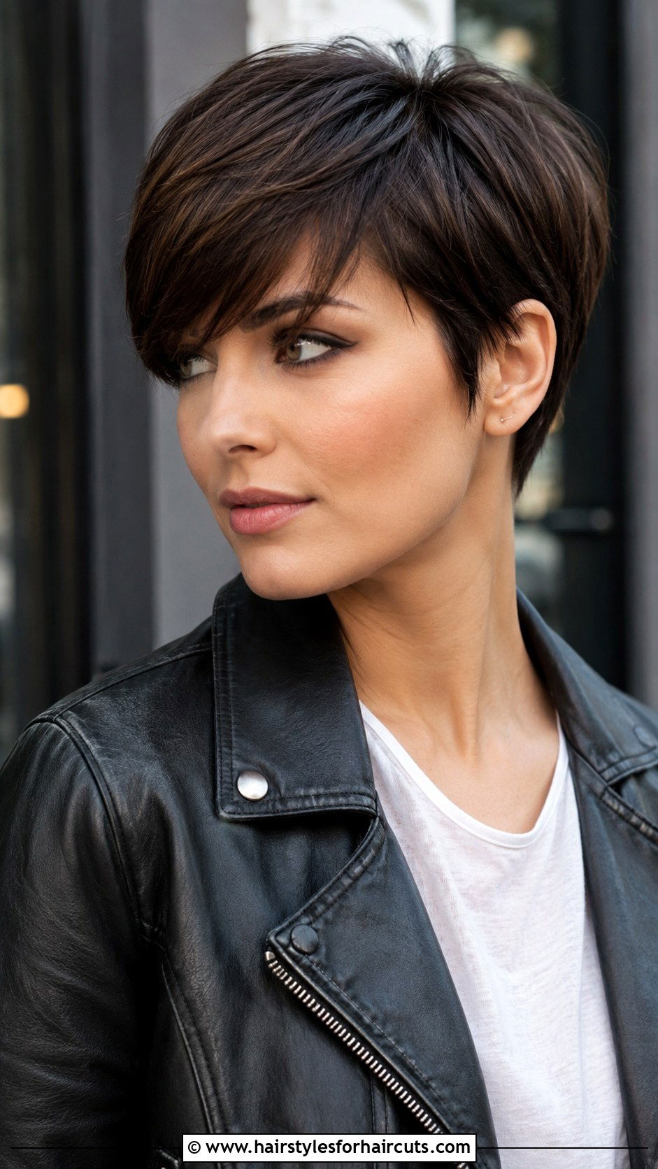 Pixie Cut With Bangs - 25 haircuts for women with fine straight hair - 25 haircuts for women with fine straight hair