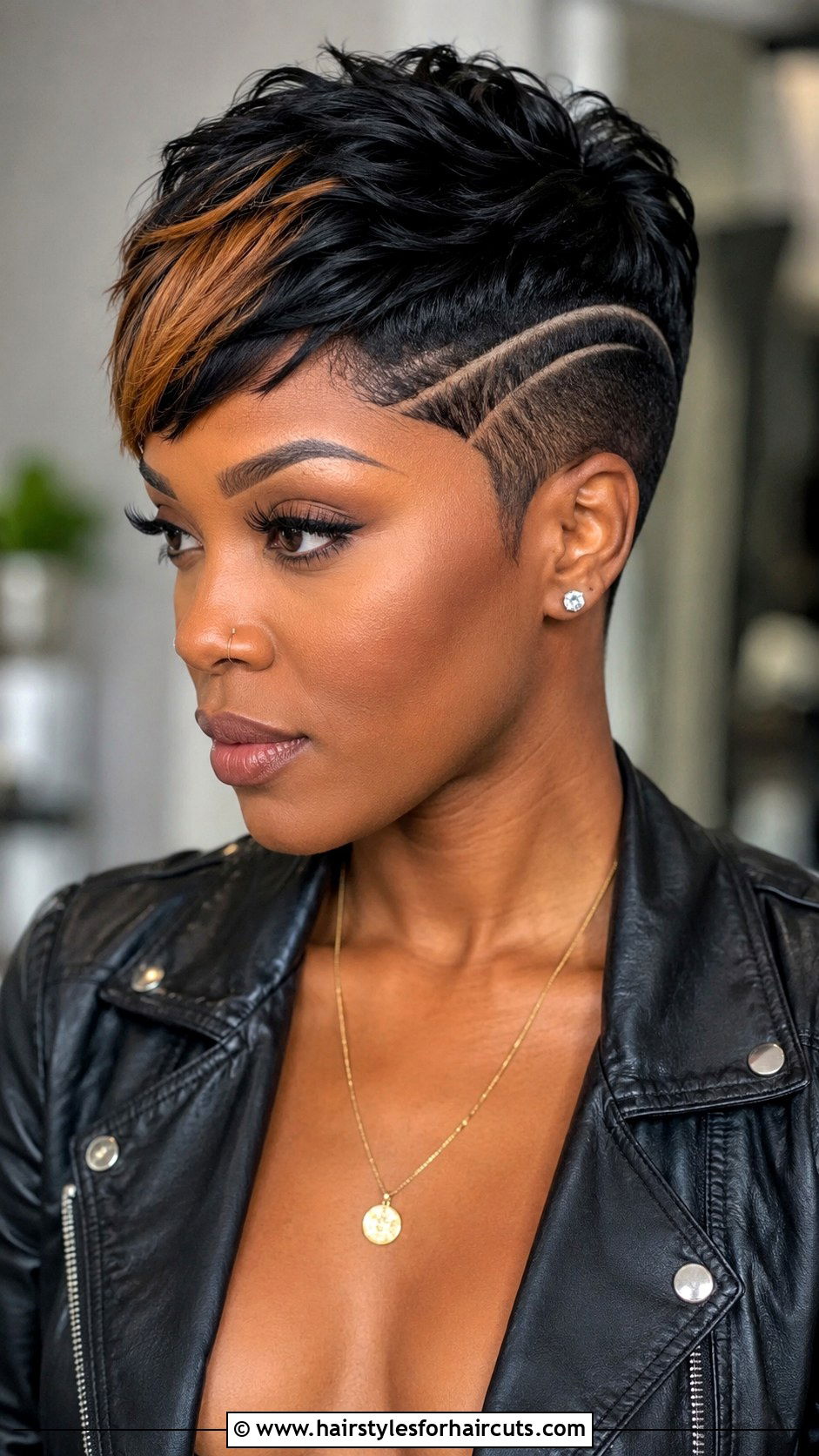 Pixie Cut With Design - 25 new black hairstyles - 25 new black hairstyles