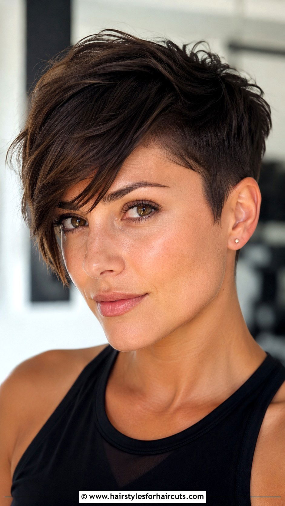 Pixie Cut With Long Bangs - 25 haircuts bend oregon - 25 haircuts bend oregon