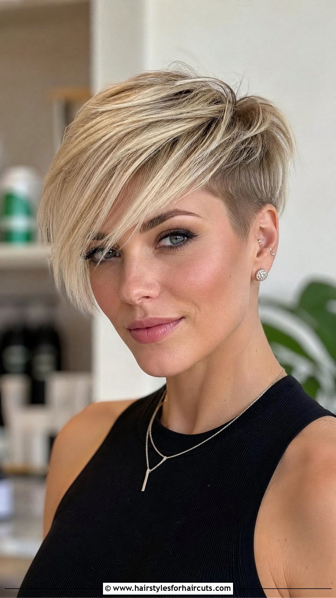 Pixie Cut With Long Bangs - 25 haircuts clovis - 25 haircuts clovis