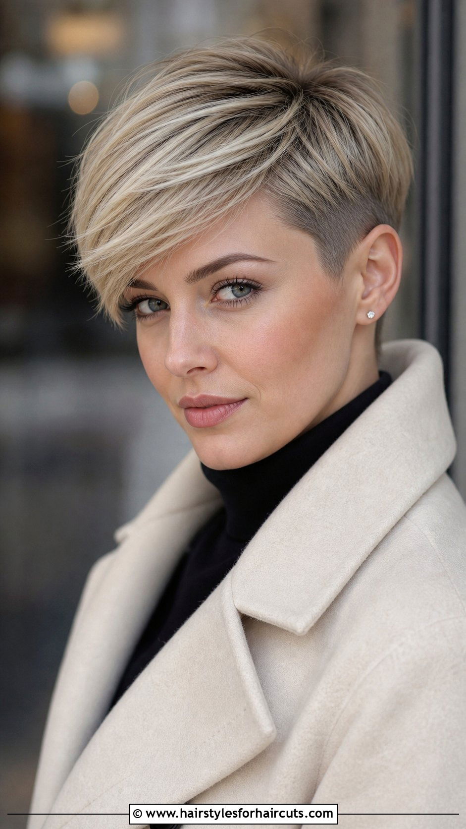 Pixie Cut With Long Bangs - 25 haircuts london - 25 haircuts london