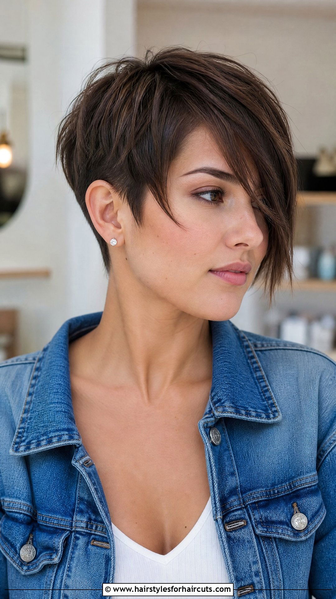 Pixie Cut With Long Bangs - 25 thin straight haircuts - 25 thin straight haircuts