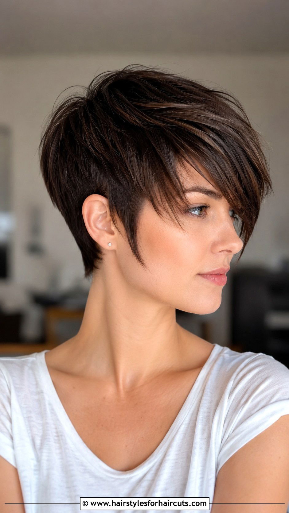Pixie Cut With Long Bangs - 25 haircuts open today - 25 haircuts open today