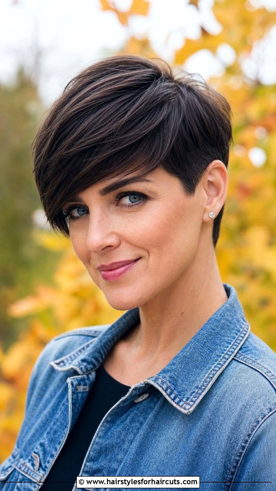 Pixie Cut With Side Swept Bangs - 25 hairstyles with bangs - 25 hairstyles with bangs