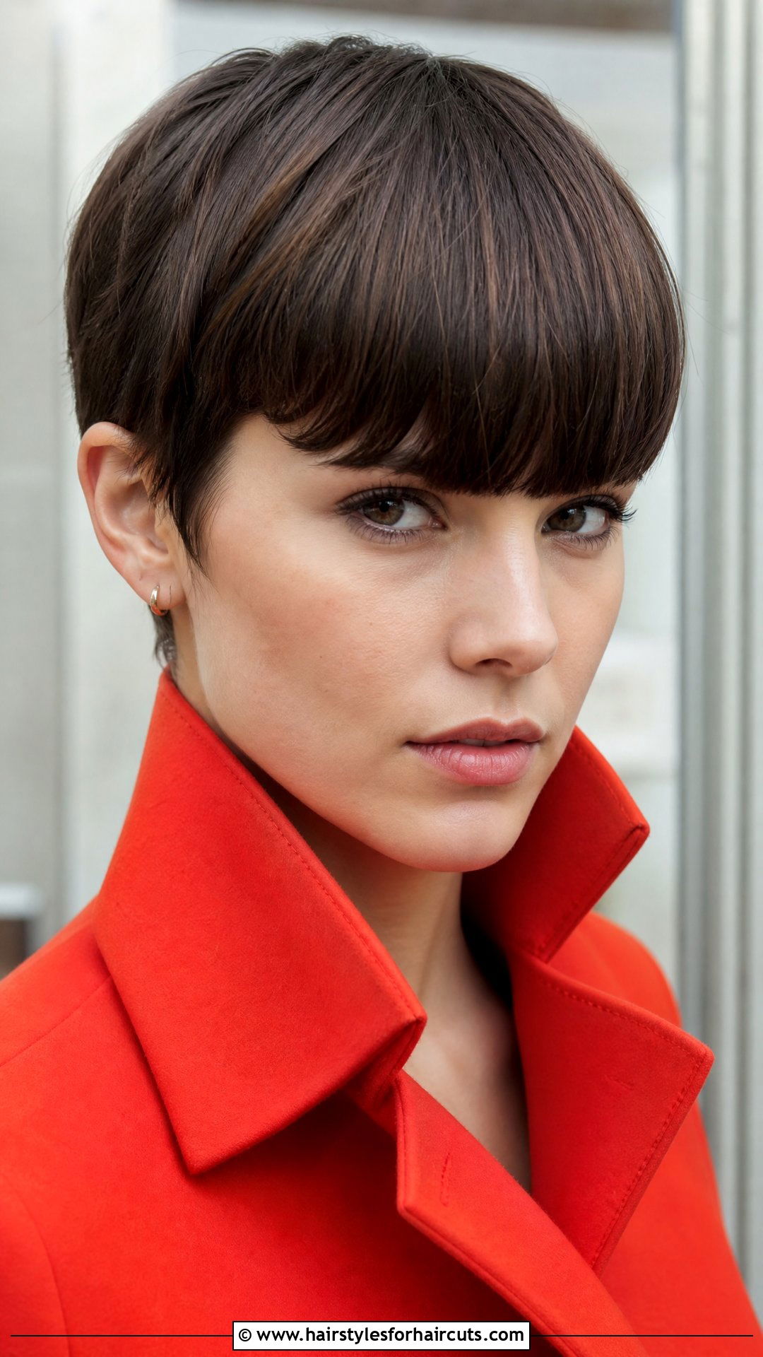 Pixie With Heavy Straight Bangs - 25 pixie 1960s hairstyles for short hair - 25 pixie 1960s hairstyles for short hair