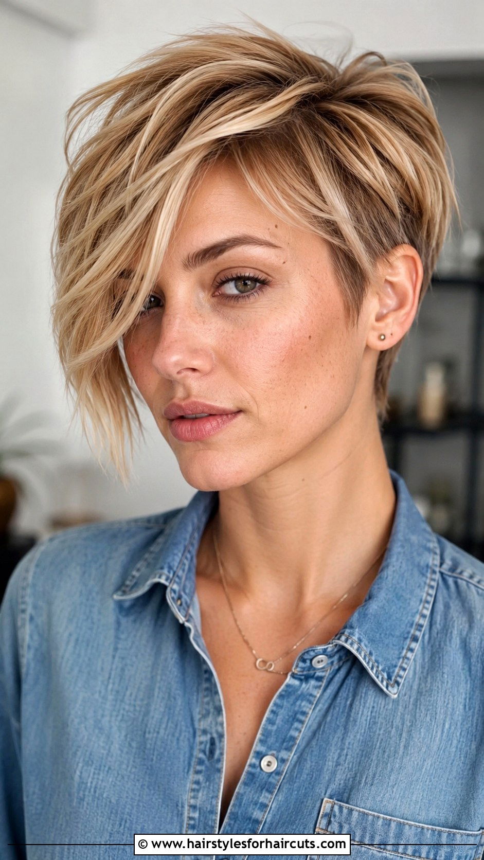 Pixie With Long Bangs - 25 round face thick hair short haircuts - 25 round face thick hair short haircuts