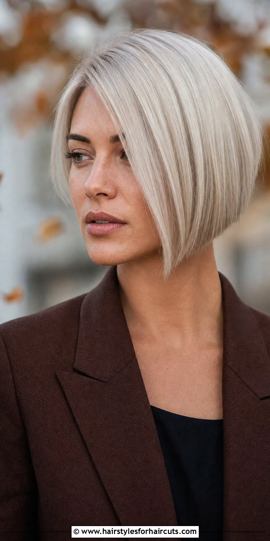 Platinum Asymmetrical Bob - 25 platinum short hairstyles - 25 platinum short hairstyles