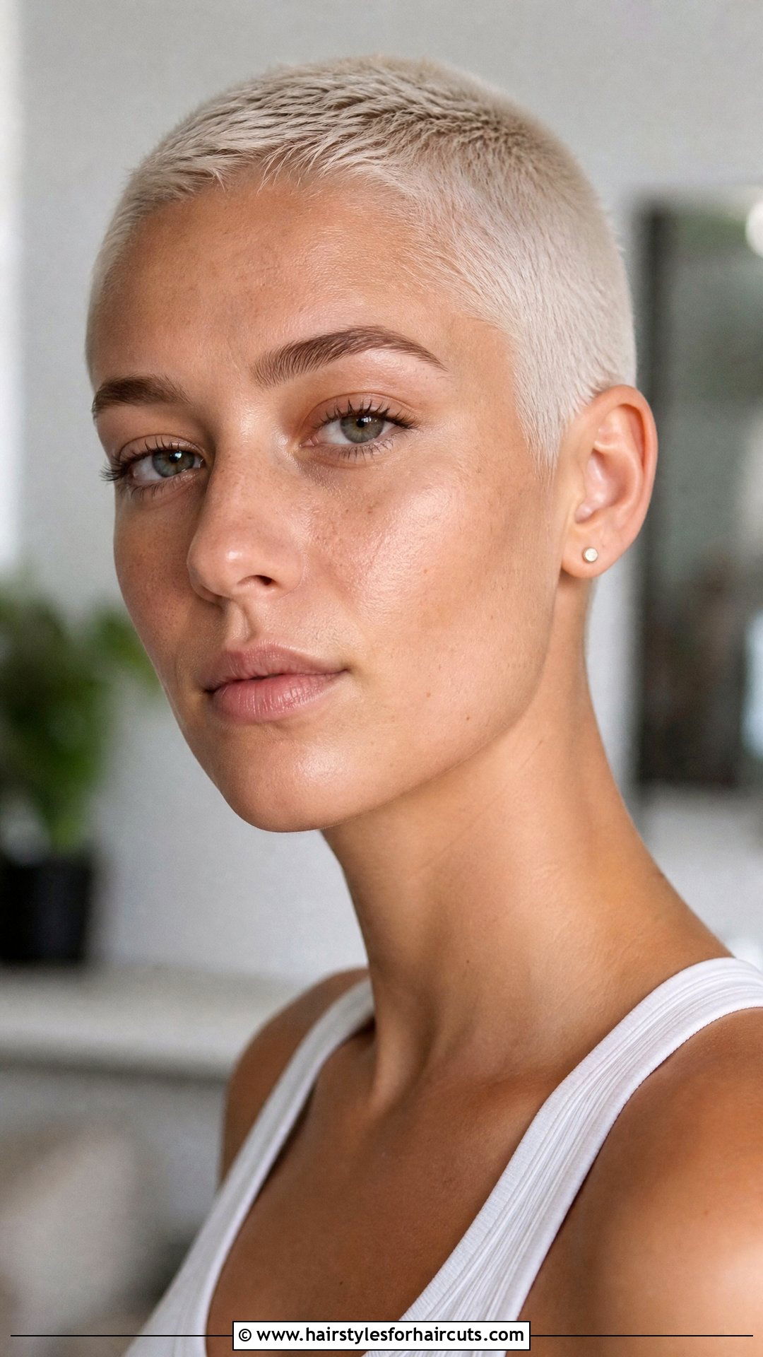 Platinum Blonde Buzz Cut - 25 good haircuts for blonde hair - 25 good haircuts for blonde hair