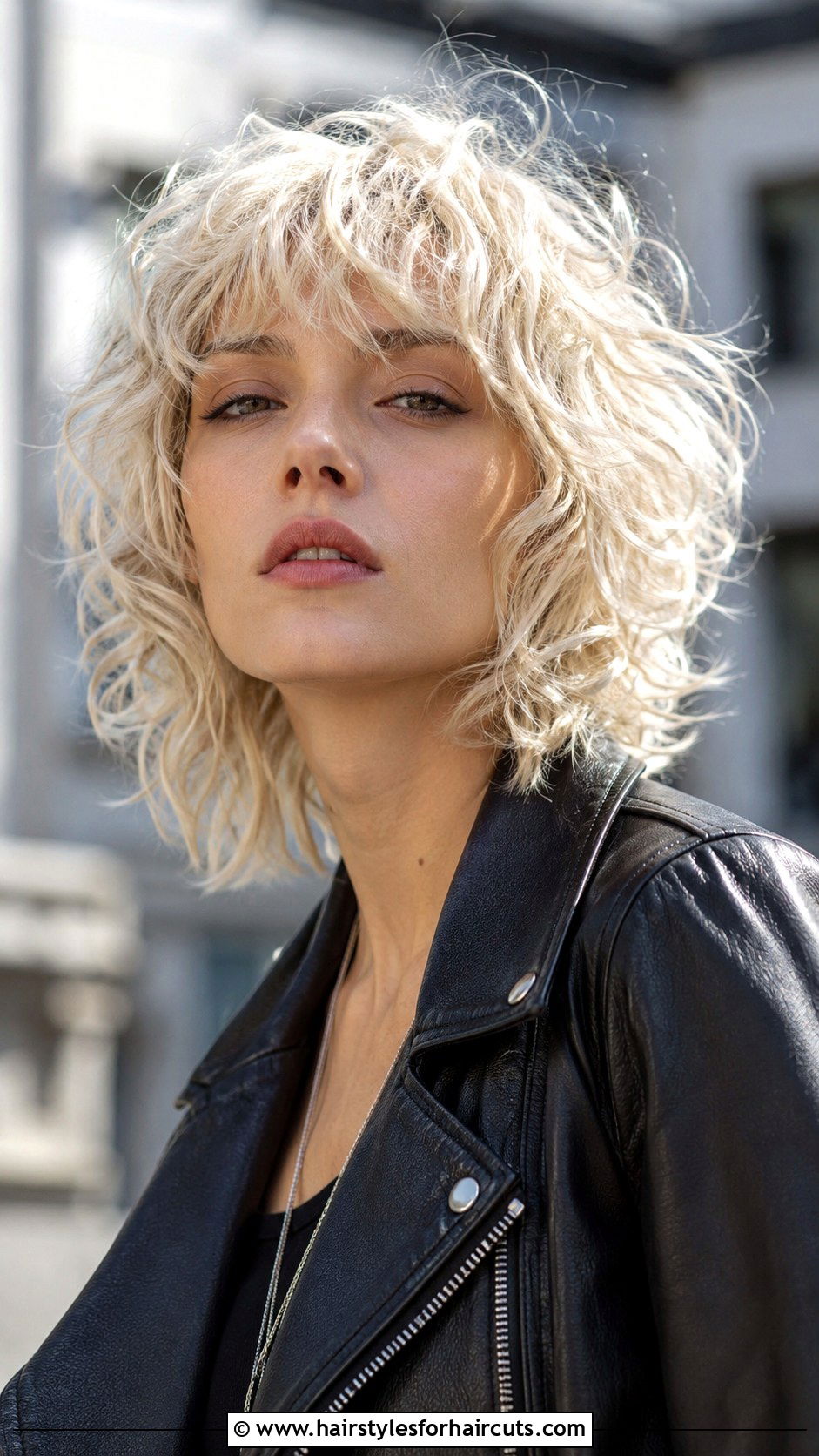 Platinum Blonde Curly Shag - 25 blonde curly hairstyles - 25 blonde curly hairstyles