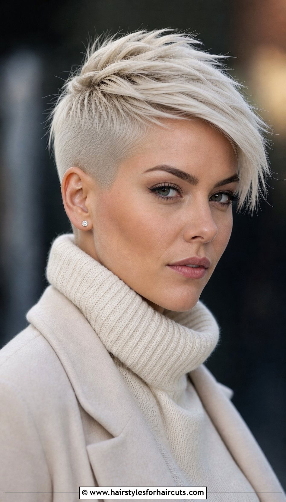 Platinum Blonde Undercut Pixie - 25 short hair undercut hairstyles - 25 short hair undercut hairstyles