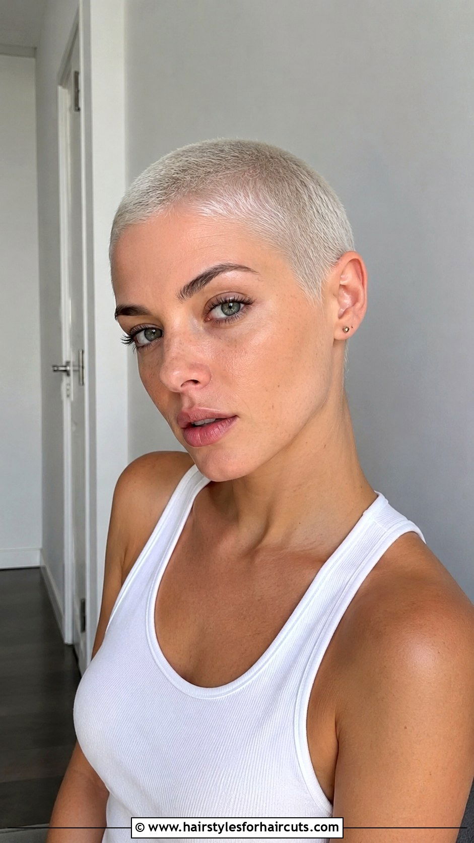 Platinum Buzz Cut - 25 baddie hairstyles for short hair - 25 baddie hairstyles for short hair