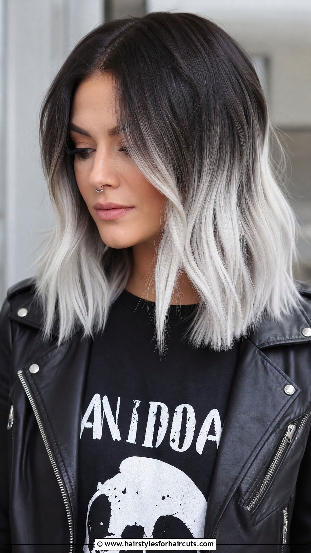 Platinum Fox Tips On Dark Hair - 25 fox tips hairstyles - 25 fox tips hairstyles