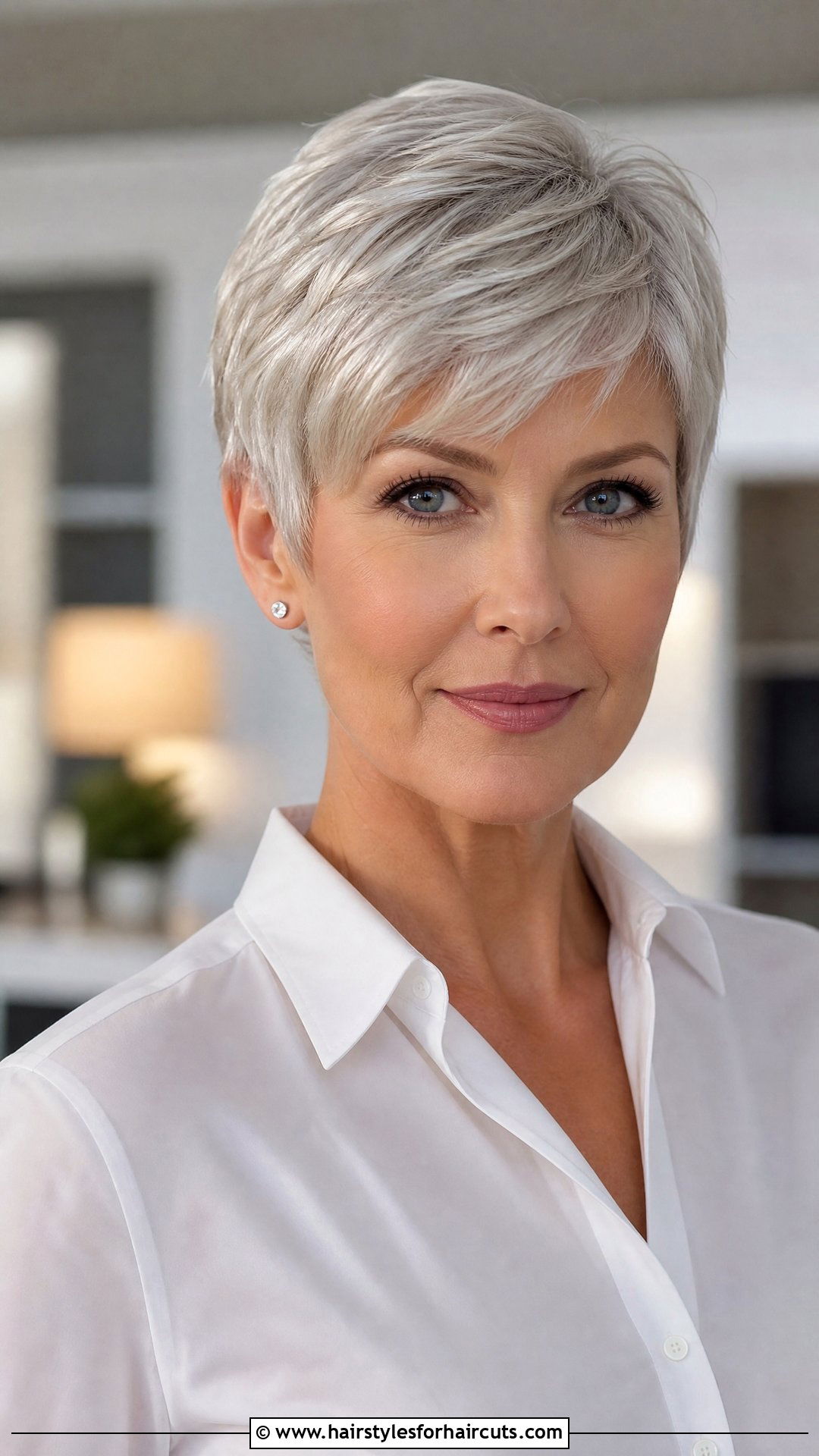 Polished Silver Pixie - 25 jamie lee curtis haircuts - 25 jamie lee curtis haircuts