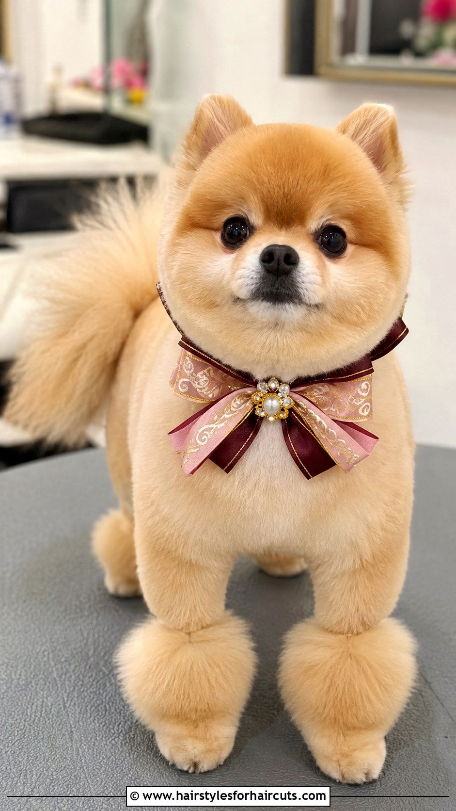 Pomeranian Modified Continental Cut - 25 haircuts for pomeranians - 25 haircuts for pomeranians