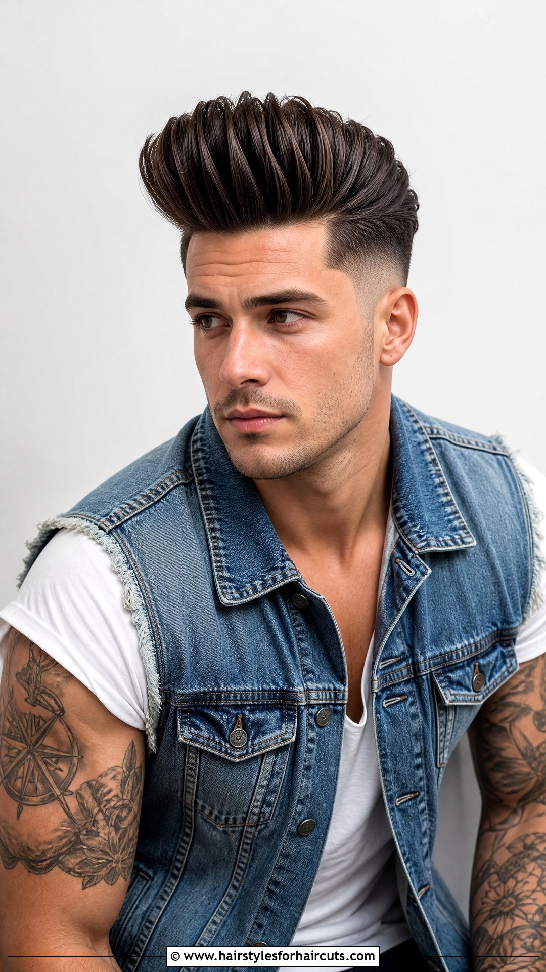 Pompadour - 25 basic mens haircuts - 25 basic mens haircuts