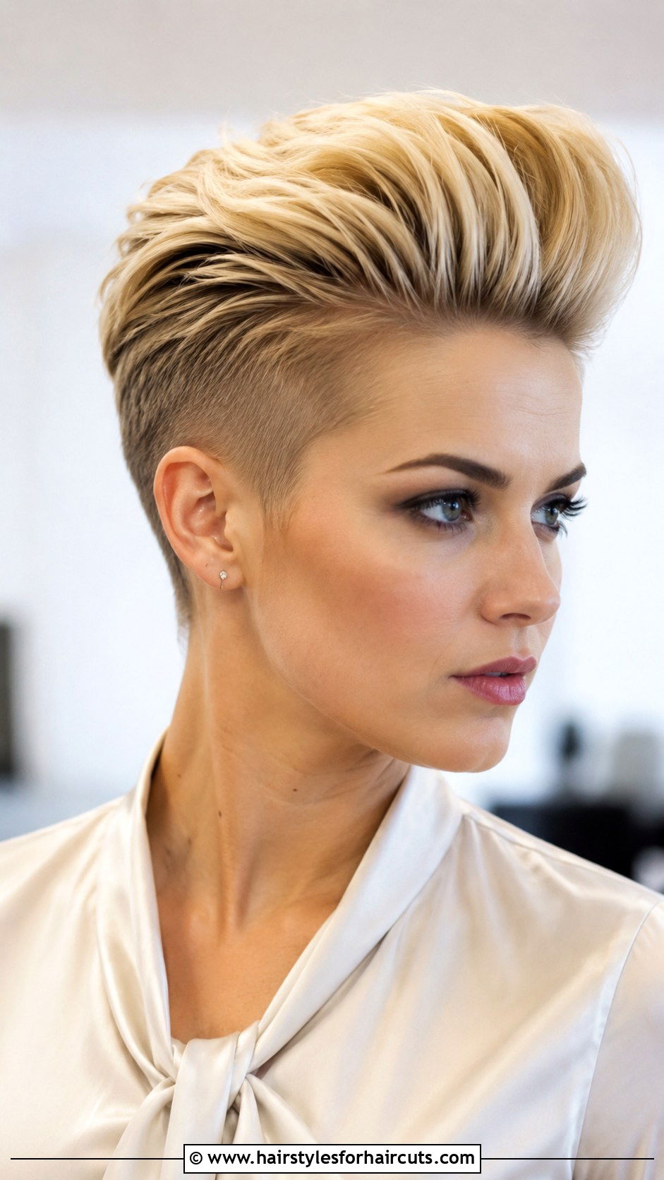 Pompadour Mohawk - 25 mohawk hairstyles for women - 25 mohawk hairstyles for women