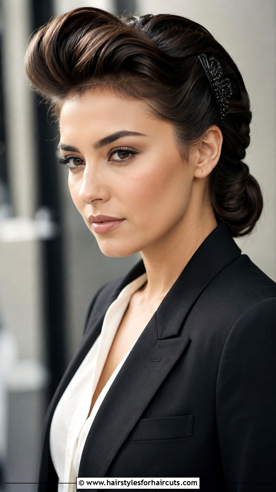 Pompadour With Comb - 25 comb in hairstyles - 25 comb in hairstyles