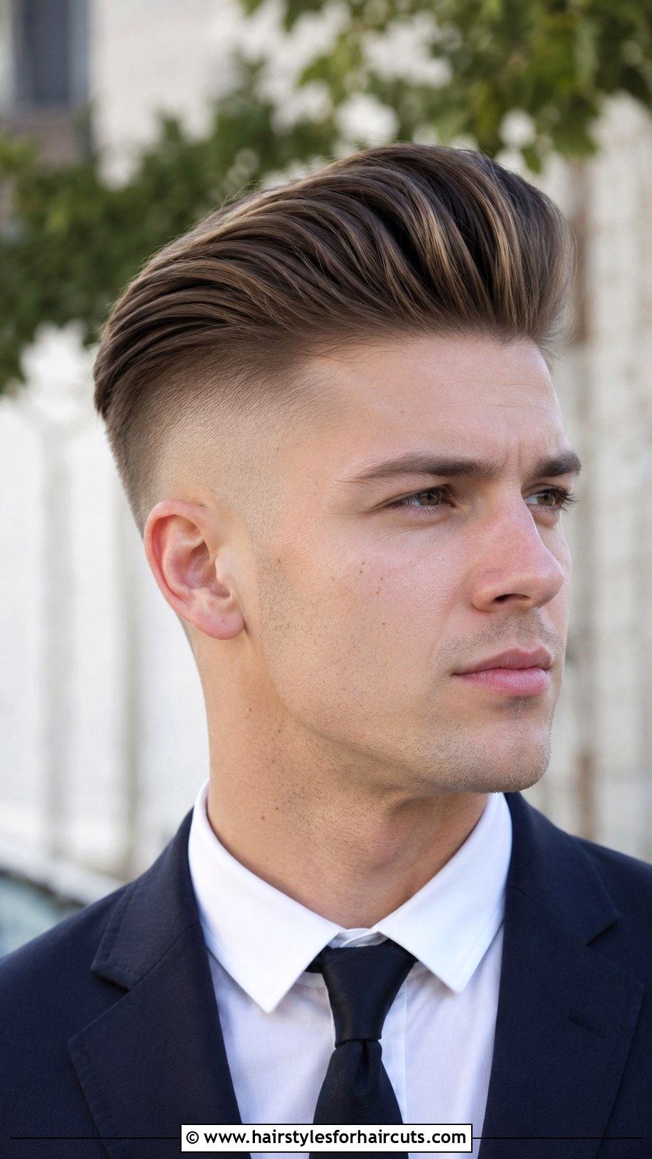 Pompadour With Disconnected Undercut - 25 thick hair ftm haircuts - 25 thick hair ftm haircuts