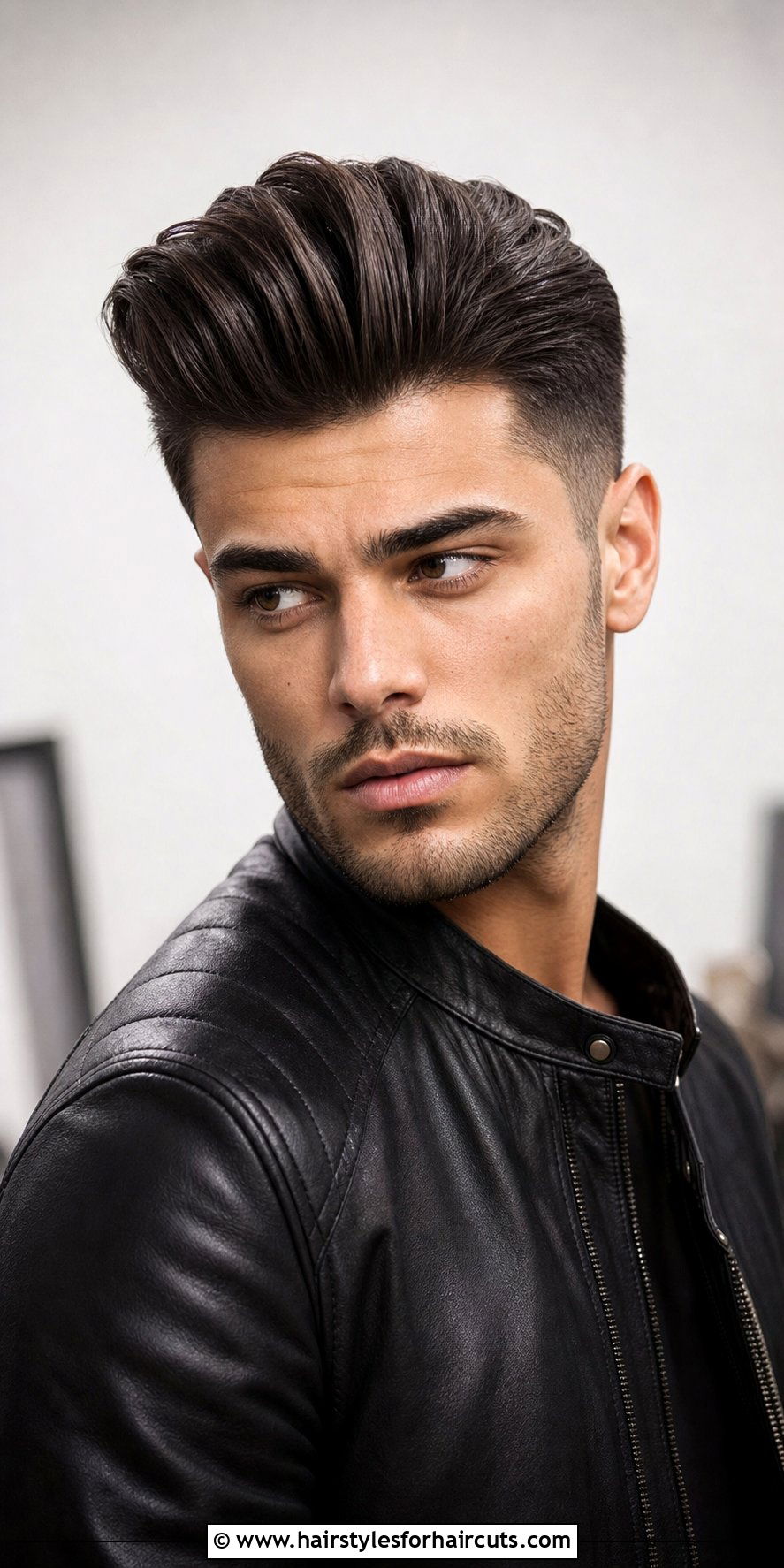 Pompadour With Tapered Sides - 25 haircuts for thin hair on top - 25 haircuts for thin hair on top