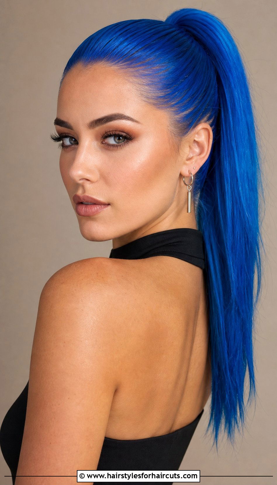 Ponytail With Bold Color - 25 straight hair ponytail hairstyles - 25 straight hair ponytail hairstyles