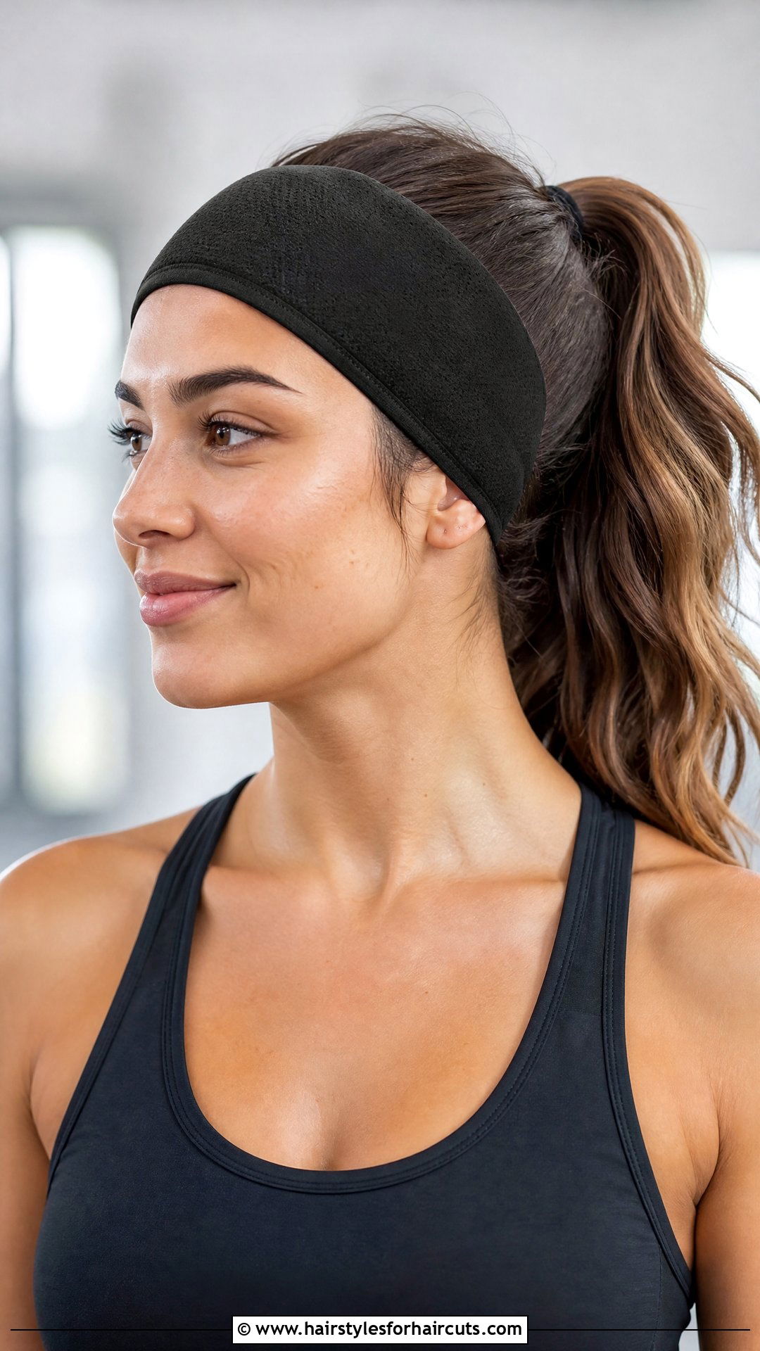 Ponytail With Headband - 25 hairstyles for gym - 25 hairstyles for gym